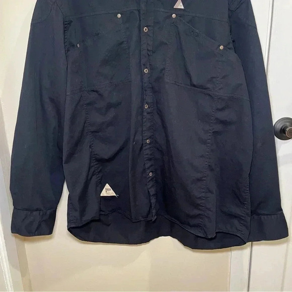 Rocawear Size 3x Y2K Hip Hop Long Sleeve Button Shirt Pyramid Logo - Picture 4 of 12